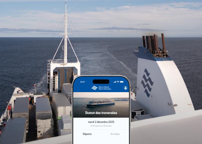 ship with mobile overlay