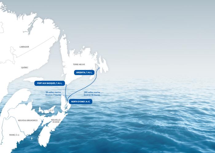 Sailing route map