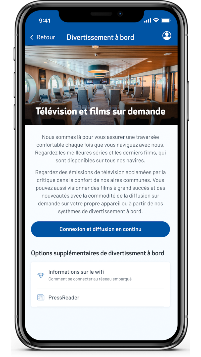 Divertissement a bord